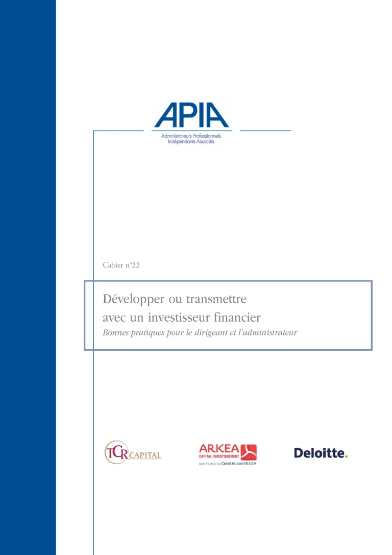 Développer ou transmettre avec un investisseur financier : le guide à télécharger