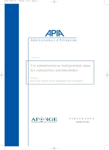 Administrateur indépendant, cession et transmission d’entreprise patrimoniale : le guide à télécharger