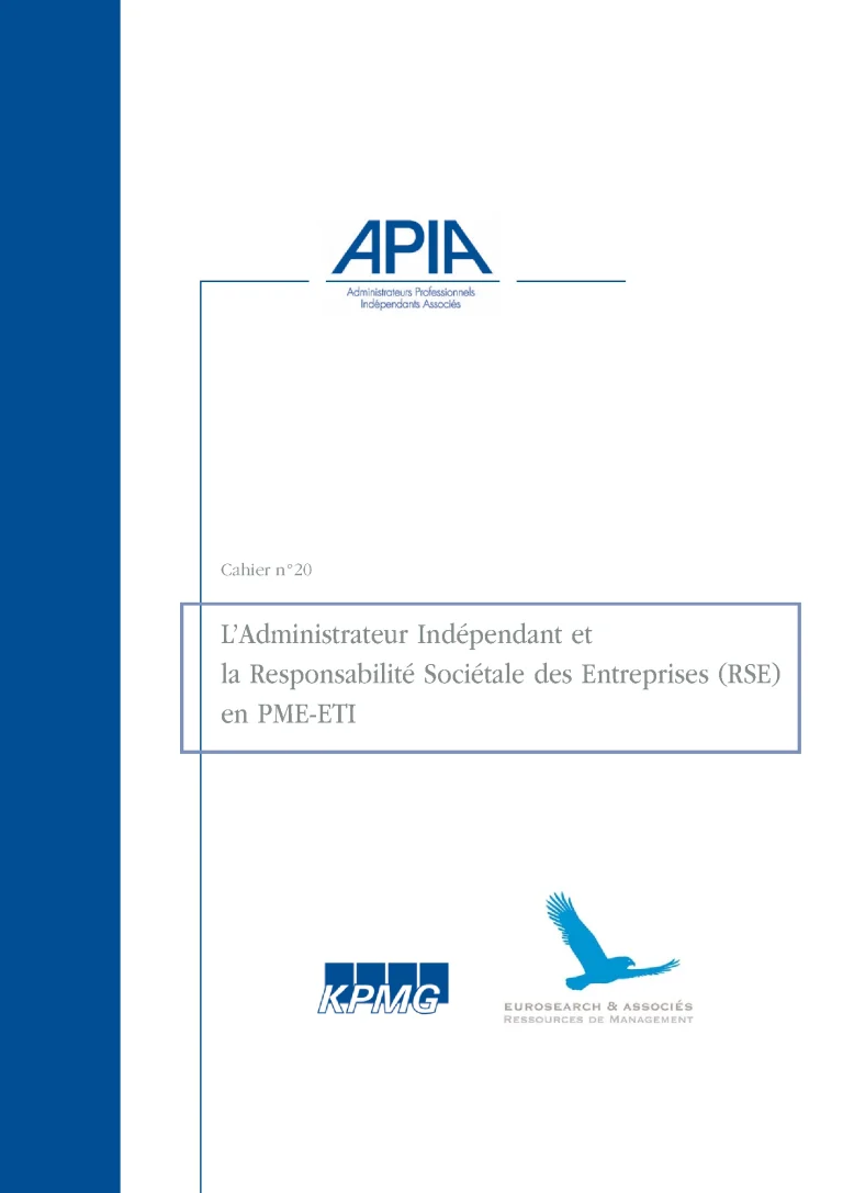 RSE en PME-ETI : le guide Administrateur Indépendant à télécharger